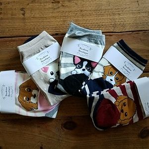 NWT Pack of 5 Pairs of Puppy Socks